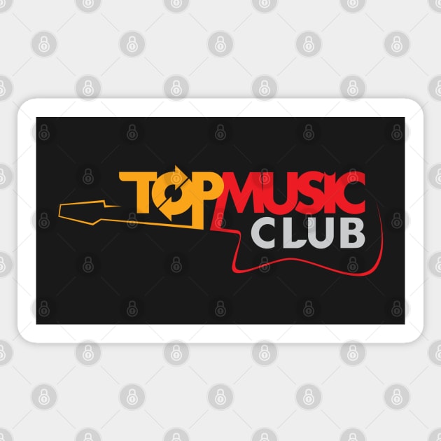 Top Music Club Guitar Design Sticker by Toogoo